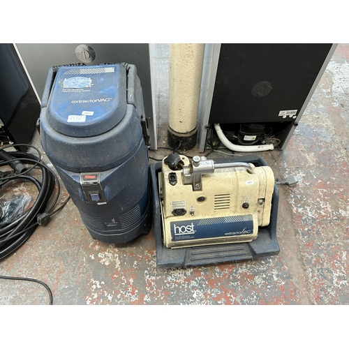 837A - Two Host extractorVAC dry extraction carpet cleaning system items. one model M40001 and one model T7... 