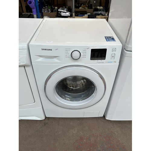 845K - A Samsung WF70F5E2W4W Eco Bubble 7kg 60cm washing machine