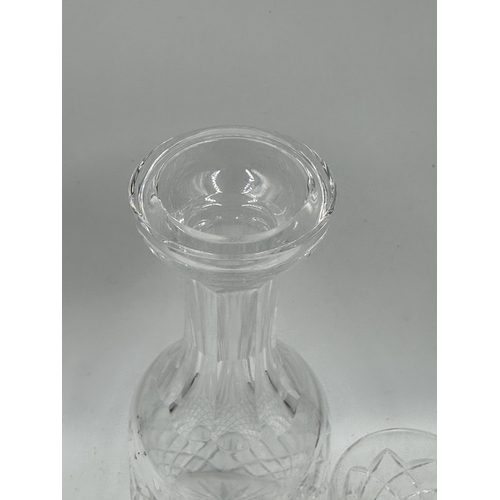 307 - A Waterford Crystal five piece drinking set - decanter approx. 29.5cm high