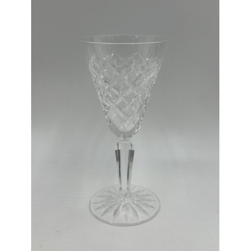 307 - A Waterford Crystal five piece drinking set - decanter approx. 29.5cm high