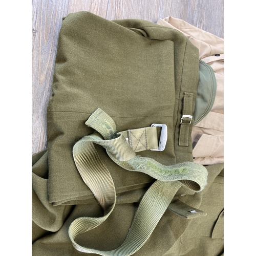 463 - A men's No.2 dress army uniform with shirt, jacket, trousers and belt