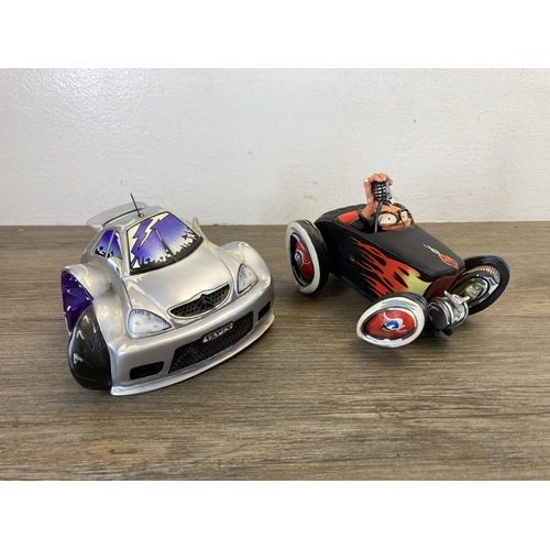 350 - Six Country Artists Speed Freaks hand painted and crafted resin car figurines