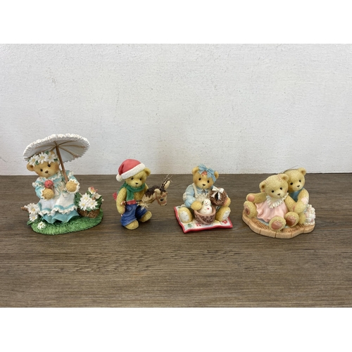 355 - Sixteen Enesco Cherished Teddies resin figurines