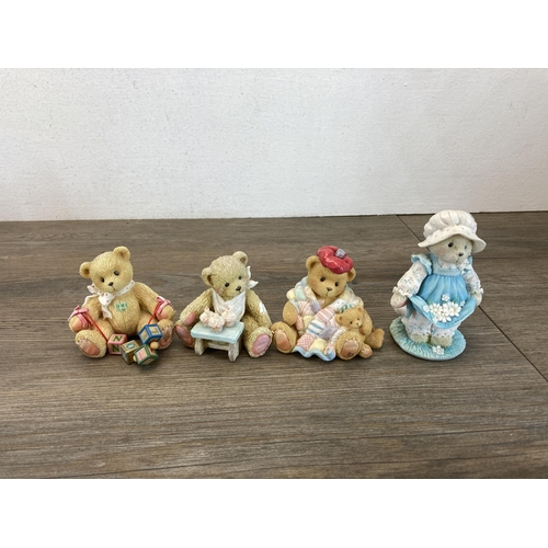 355 - Sixteen Enesco Cherished Teddies resin figurines