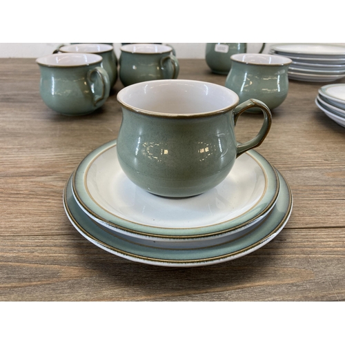 371 - Eighteen pieces of Denby Regency Green dinnerware