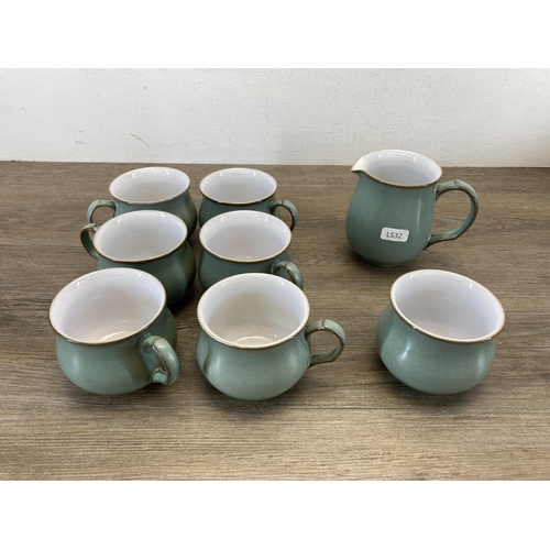 371 - Eighteen pieces of Denby Regency Green dinnerware