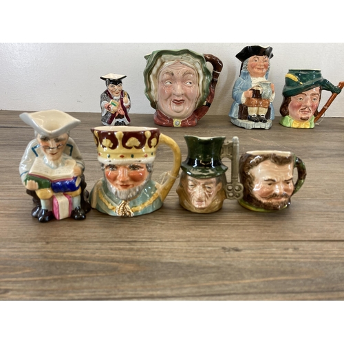 396 - Twelve ceramic character and toby jugs to include Wedgwood & Co Ltd. 789 Unicorn Earl, Beswick 371 S... 