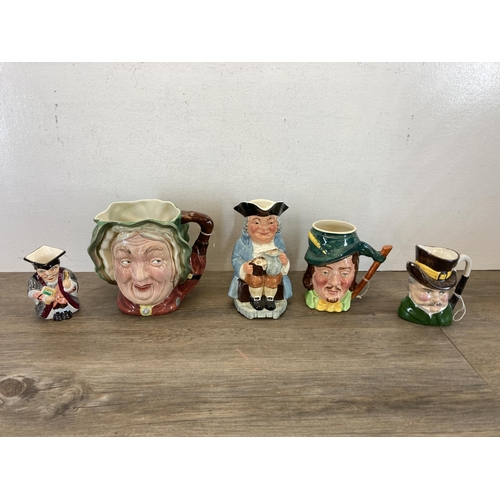 396 - Twelve ceramic character and toby jugs to include Wedgwood & Co Ltd. 789 Unicorn Earl, Beswick 371 S... 