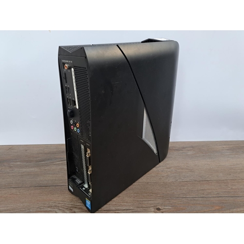 745 - An Alienware X51 R2 desktop gaming computer with American power supply and documentation