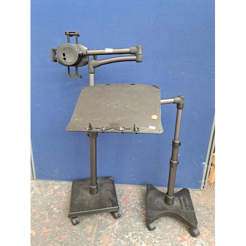 759 - Two Levo articulated portable items, one laptop stand and one tablet stand