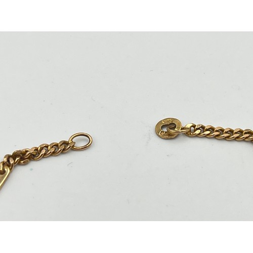 2498C - A hallmarked 9ct gold bracelet - approx. gross weight 2.6g