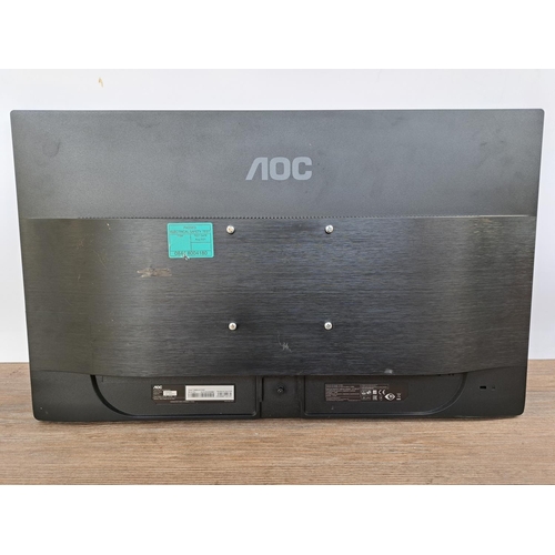 750 - Two AOC E2460SH 24