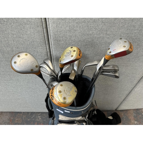 861 - A Nicklaus golf bag containing Ping golf clubs