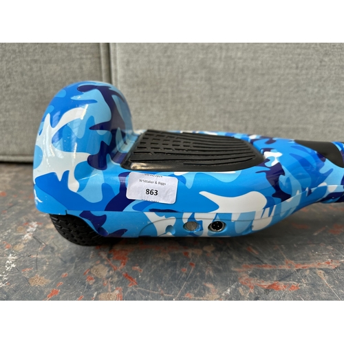 863 - A bagged unbranded hoverboard