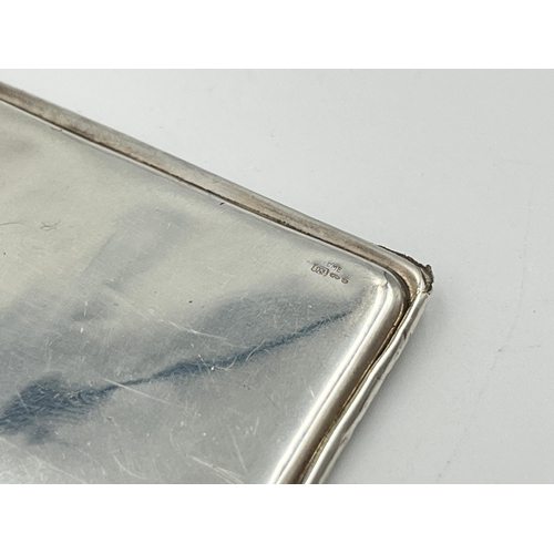 2295 - A hallmarked .925 silver stamp holder - approx. gross weight 20g and 5cm x 3.5cm