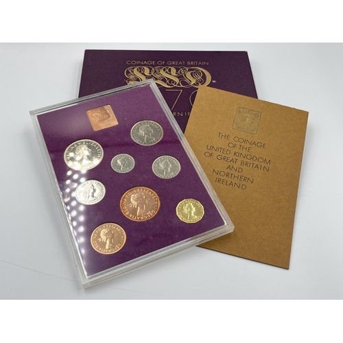 2304 - A collection of Great British coins to include The Royal Mint Coinage of Great Britain 1970 nine pie... 