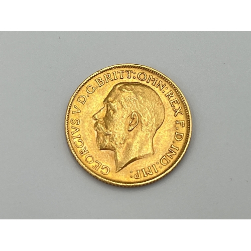 2311 - A 1911 George V 22ct gold full sovereign - approx. gross weight 8g