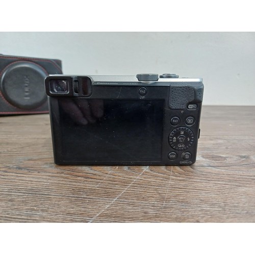 615 - A cased Panasonic TZ70 12.1mp compact digital camera