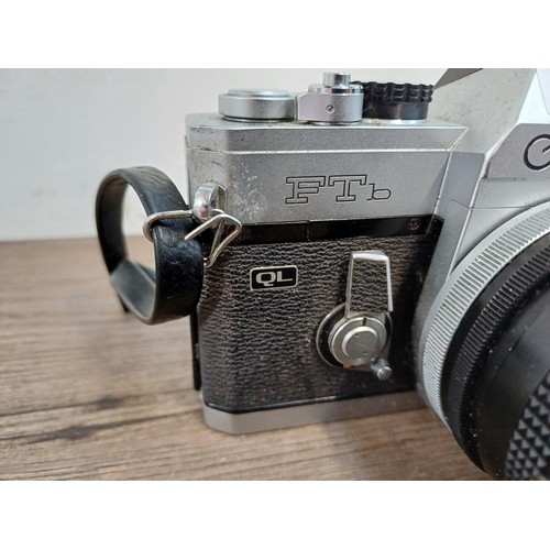 617 - A Canon FTb QL 35mm SLR camera fitted with 50mm 1:1.8 lens