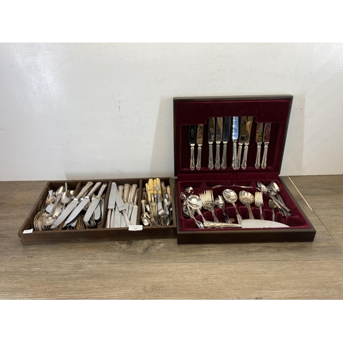 409 - A large collection of antique and later cutlery to include Kings pattern etc.