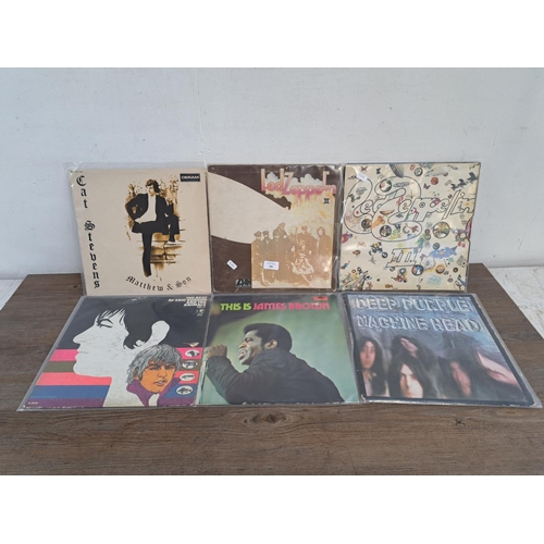 789 - Ten vinyl records, Led Zeppelin 'II' and 'III', Cat Stevens 'Matthew & Son', Eric Burdon And The Ani... 