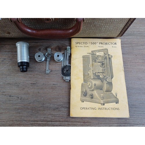 643 - A collection of cine items to include cased Eumig C3R rotatable lens turret 8mm camera, cased Specto... 