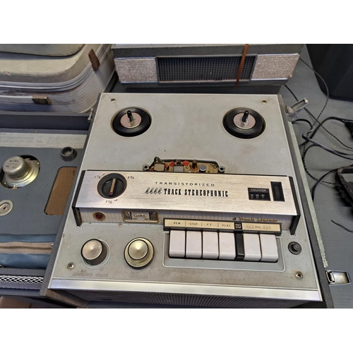 671 - Four reel-to-reel tape recorders, two Elizabethan LZ-29, one National RS-750 and one Elizabethan LZ3... 