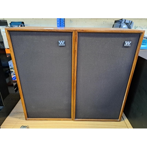 676 - A pair Wharfedale Linton 3XP hi-fi speakers