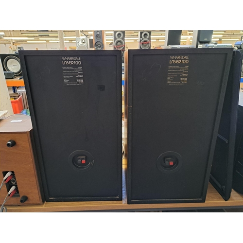 680 - A pair of Wharfedale Laser 100 6Ω three-way hi-fi speakers