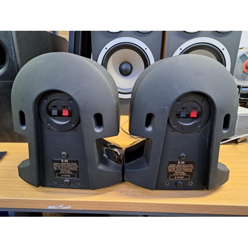 681 - A pair of Canon S-30 6Ω wide imaging hi-fi speakers