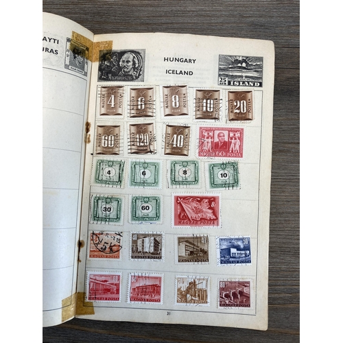 503 - Eight albums containing a collection of worldwide stamps