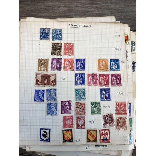 506 - Ten albums containing a collection of worldwide stamps