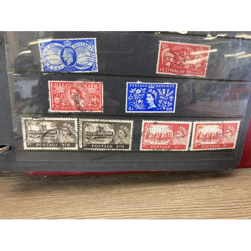 507 - Three albums containing a collection of worldwide stamps