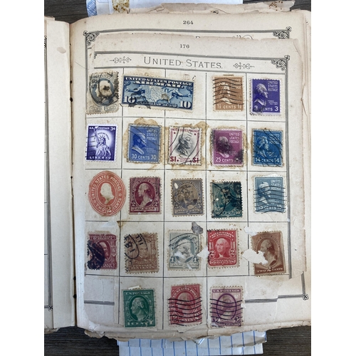 507 - Three albums containing a collection of worldwide stamps