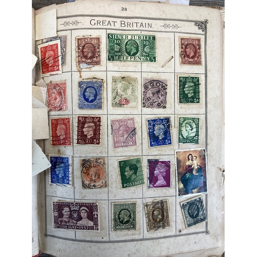 507 - Three albums containing a collection of worldwide stamps