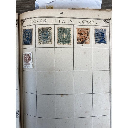 507 - Three albums containing a collection of worldwide stamps