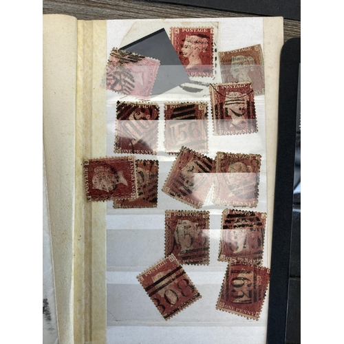 510 - A collection of 19th century and later Great British stamps to include Penny Reds, Penny Blue etc.