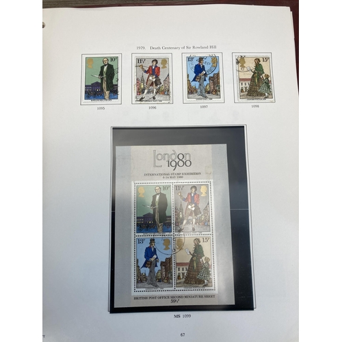 511 - Three albums containing a collection of British first day covers and stamps