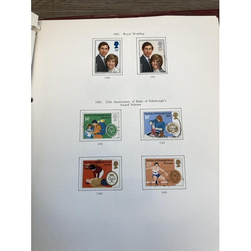 511 - Three albums containing a collection of British first day covers and stamps