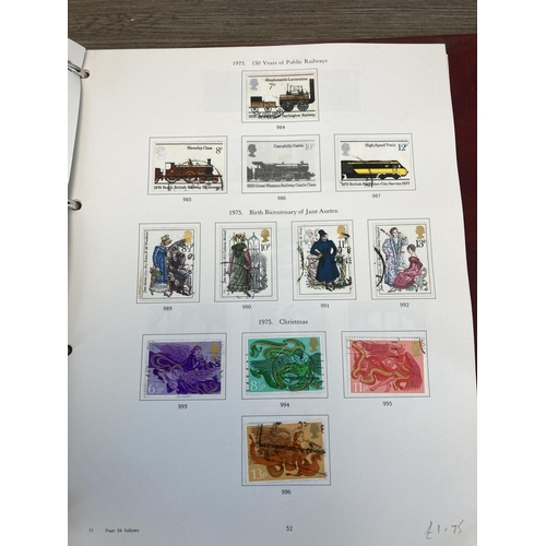 511 - Three albums containing a collection of British first day covers and stamps