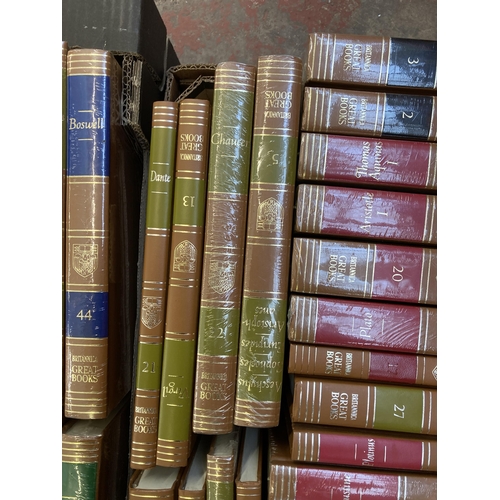 512 - A large collection of mostly sealed Britannica Great Books