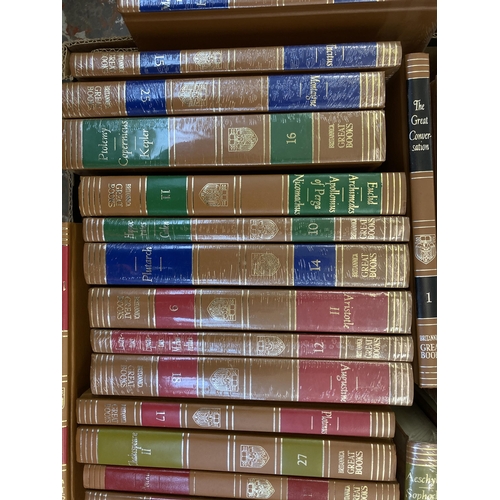 512 - A large collection of mostly sealed Britannica Great Books