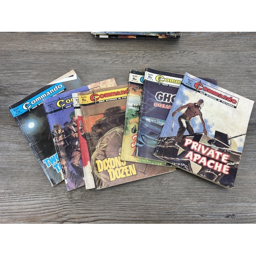 515 - A collection of vintage Commando magazines