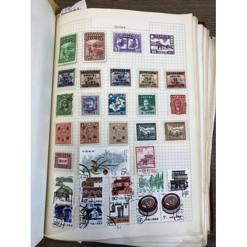 520 - Two albums containing a collection of worldwide stamps