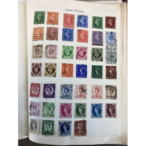 520 - Two albums containing a collection of worldwide stamps