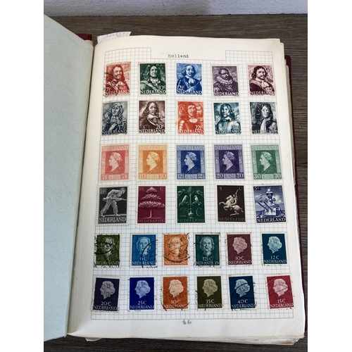 520 - Two albums containing a collection of worldwide stamps