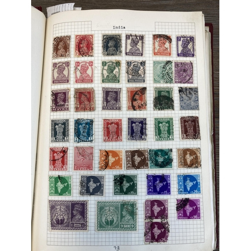 520 - Two albums containing a collection of worldwide stamps