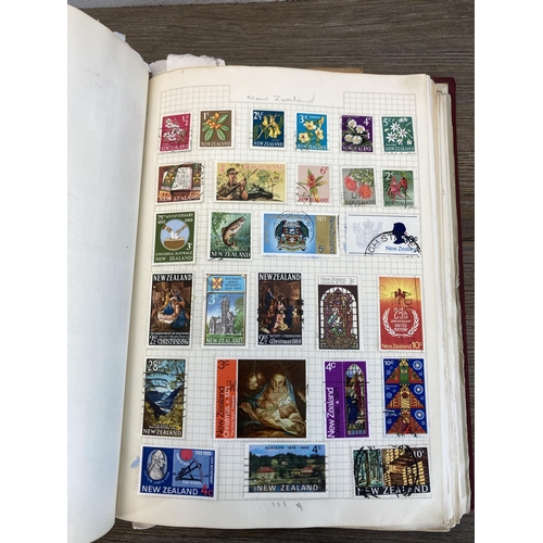 520 - Two albums containing a collection of worldwide stamps