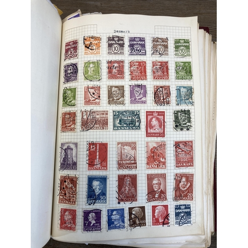 520 - Two albums containing a collection of worldwide stamps