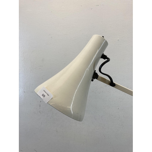 525 - A 1980s Anglepoise model 90 white articulated desk lamp